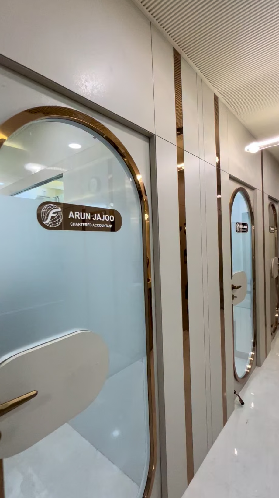 Arun Jajoo Chartered Accountant cabin doorway